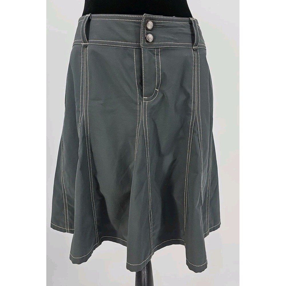 Athleta Skort Women's 6 Gray Everyday ALine Pleated Modest Athletic Activewear